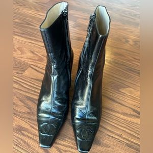 Chanel Leather Boots - 36